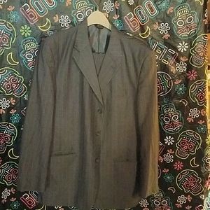 Pin striped suit hand tailored